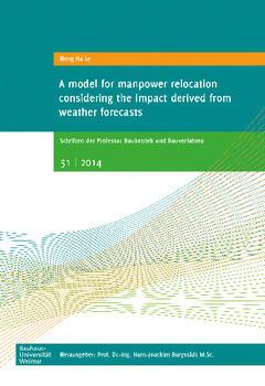 A model for manpower relocation considering the impact derived from weather forecasts